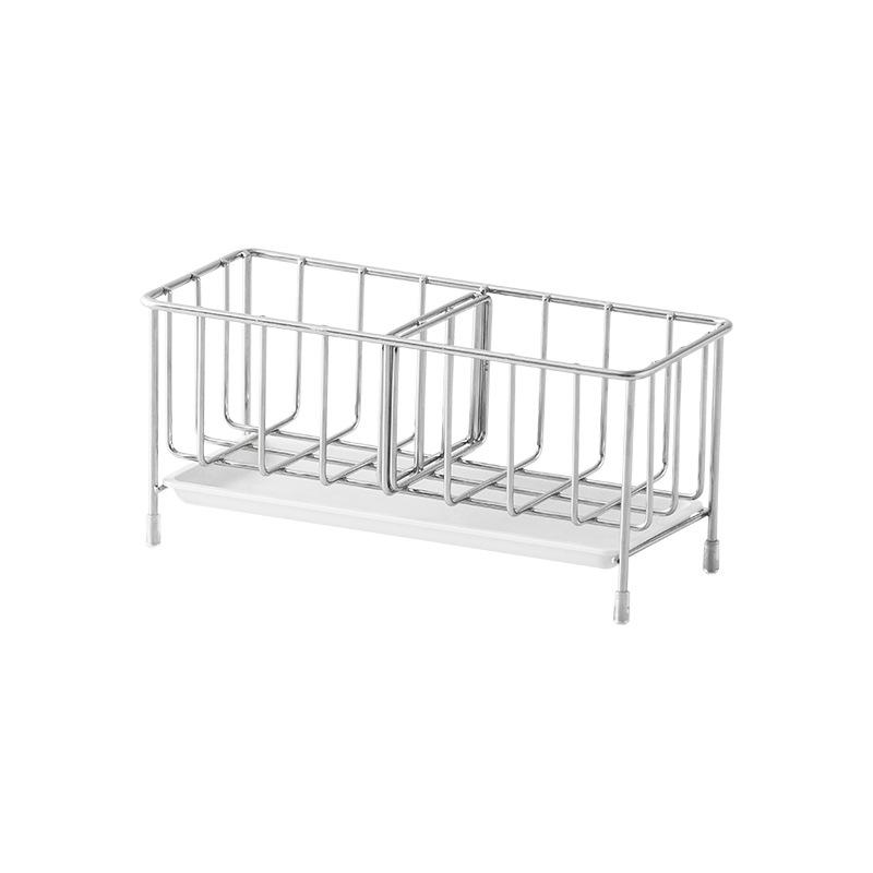 

Органайзер для кухни из нержавеющей стали Homaxy с поддоном для слива, органайзер для хранения, полка для хранения моющих средств без проколов, кухонная стойка 8x21x9cm