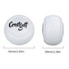 2pcs Flat Golf Training Balls Two Layer Driving Range Balls Golf Practice Balls for Swing Putter Driving Range Backyard