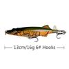 New Best-selling Propeller Tractor Popper Floating Pencil Lure Topwater Live Bait ABS 13 Cm / 16 G