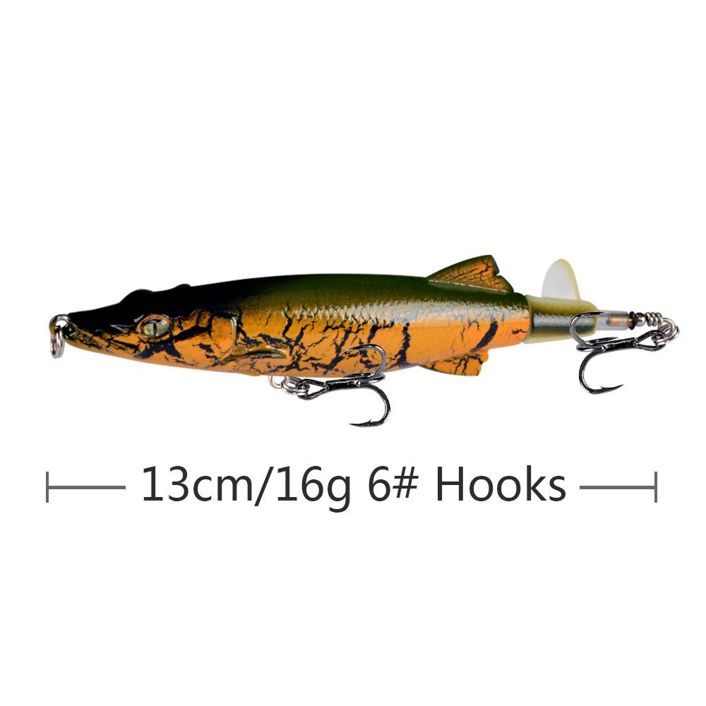 New Best-selling Propeller Tractor Popper Floating Pencil Lure Topwater Live Bait ABS 13 Cm / 16 G