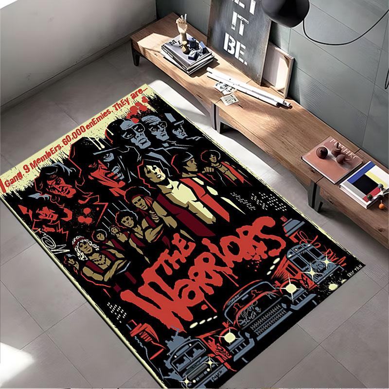 "The Warriors Movie Poster" suitable as a non-slip mat for the living room or bedroom sofa