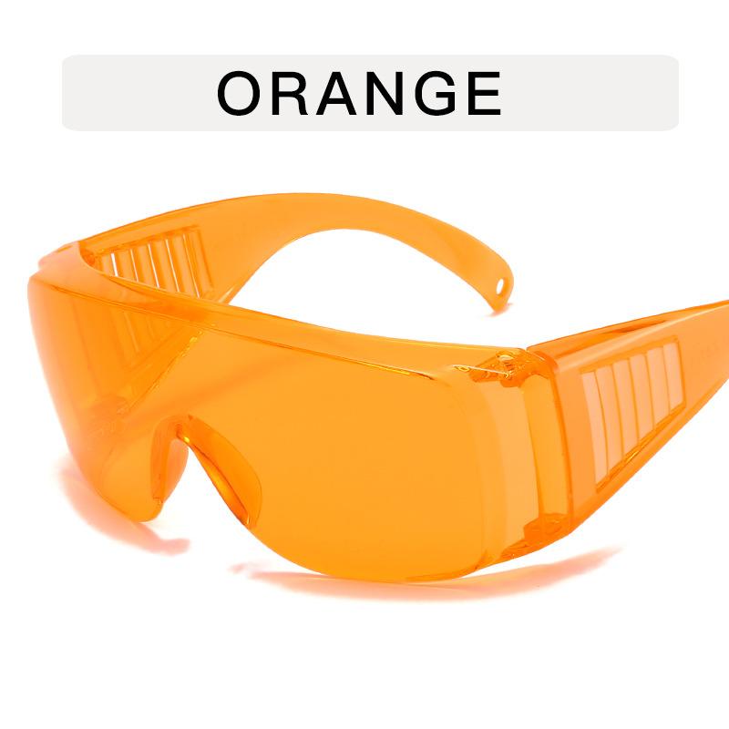 Large frame transparent goggles Personalized Internet celebrity glasses frame, Songkran goggles riding concave flat glasses