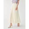 Jiuzi Women's Pleated Printed Resort Midi Skirt