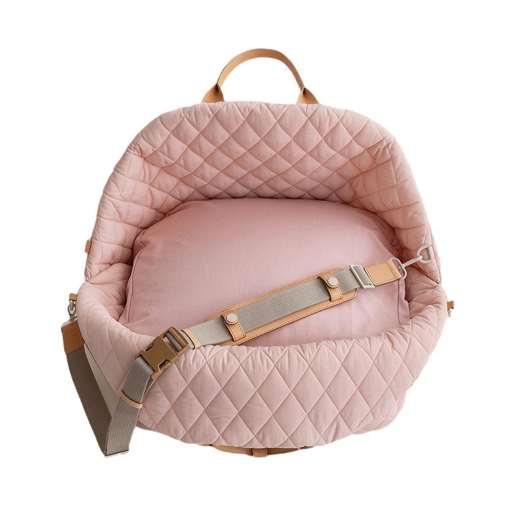 Enhanced Waterproof Nylon Pet Carrier & Convertible Dog/Cat Bed