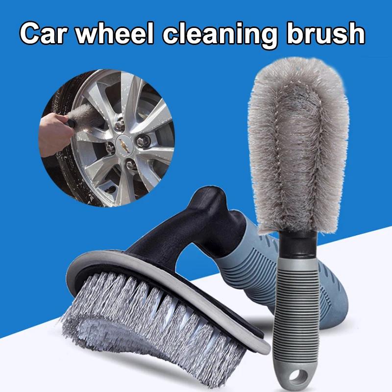 Car Wash Nylon Brush Wheel Tire Rim Scrub Brush Car Truck Motorcycle Bicycle Washing Cleaning Tool Car Accessories