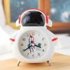 Children's Bedside Luminous Sweeping and Silently Walking On Second Bedside Cartoon Astronaut Ringing Alarm Clock