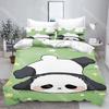 Fashion Cute Cartoon Panda Bedding Set Single Twin Full Queen King Size Bed Set Kids Bedroom Duvetcover Sets Bed Sheet Set