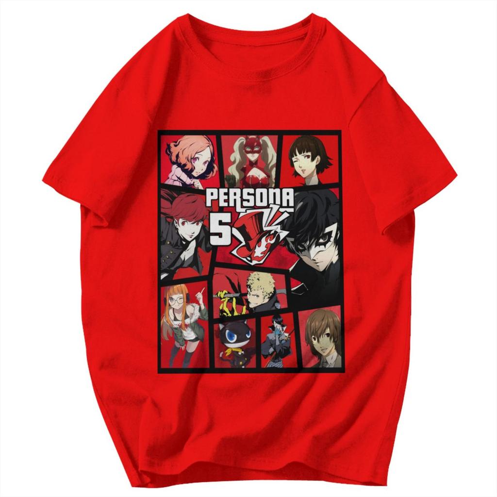 Men T Shirt Persona 5 Awesome Gifts Y2K Graphic Tees Unisex Tops T Shirts