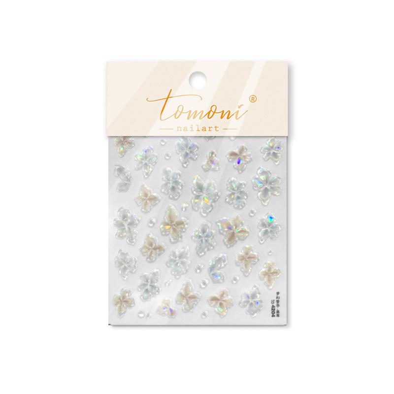 French Jelly Nail Stickers Star Moon Butterfly Pattern Self Adhesive Non Toxic for Girls Nail Art Gifts