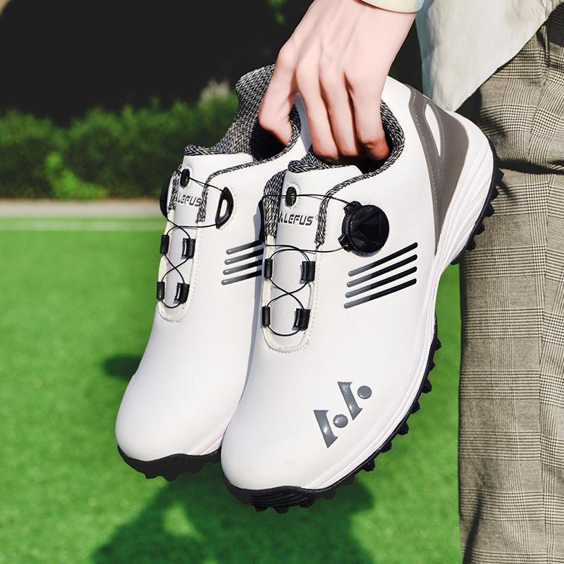 Neue Golfschuhe Herrenschuhe Sommer-Modeschuhe rotierende Schnürsenkel leichte lässige Sportschuhe ohne Spikes