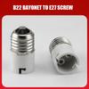 1PCS Lamp Sockets Converter B22 To E27 LED Bulb Converter Lamp Base Holder Screw Light Socket Adapter Anti-burning Bulb Holder