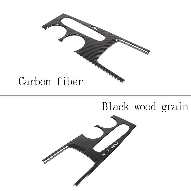 ABS Carbon Fibre For Nissan Pathfinder 2013-2018 Car Center Control Gear Shift Panel Decorative Cover Sticker Car Accessories
