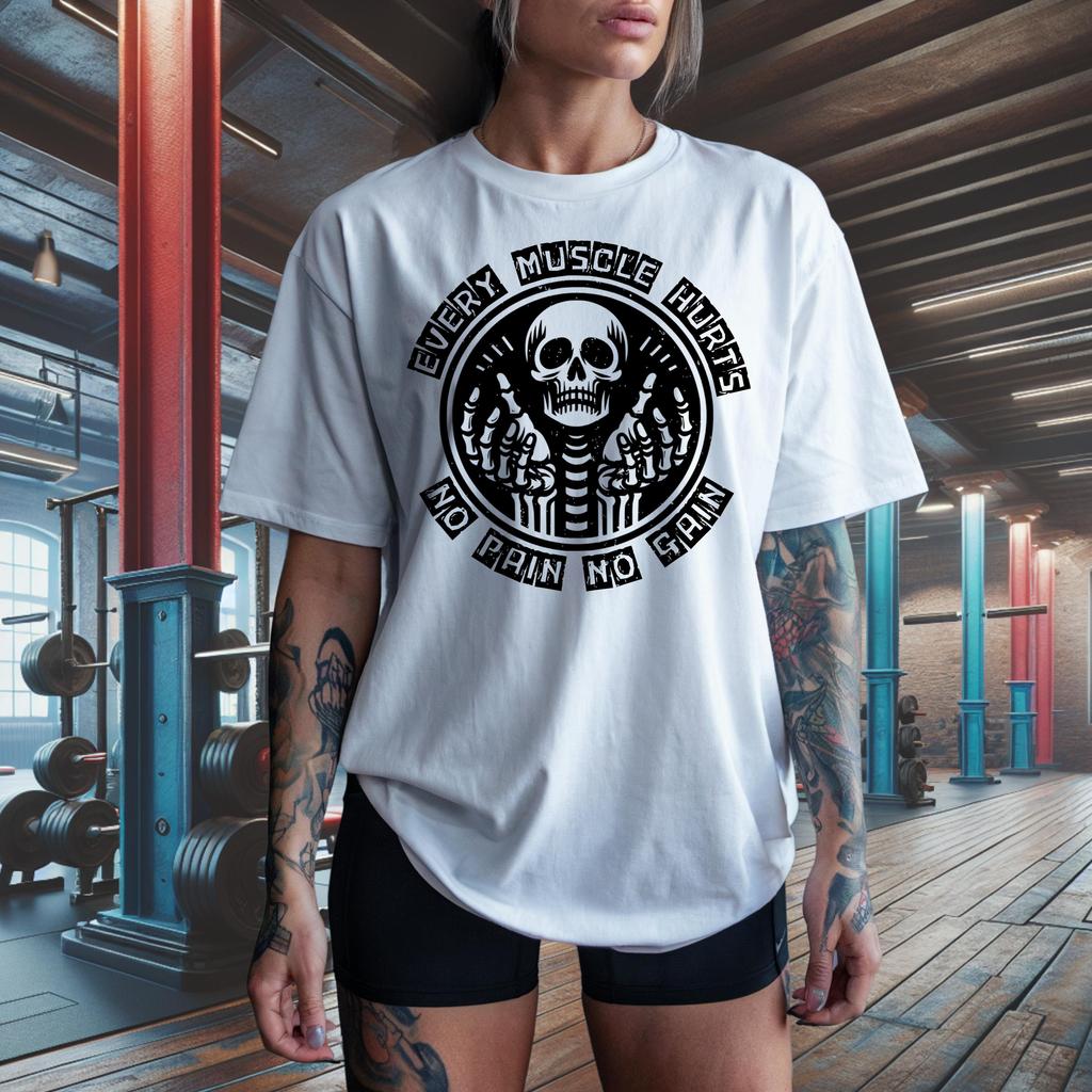 Lactic Acid Trip Skeleton Runner Shirt Trippy Gym Graphic Tee Black Cotton Unisex T-shirt Funny Fitness Summer 2026 Tees Tops