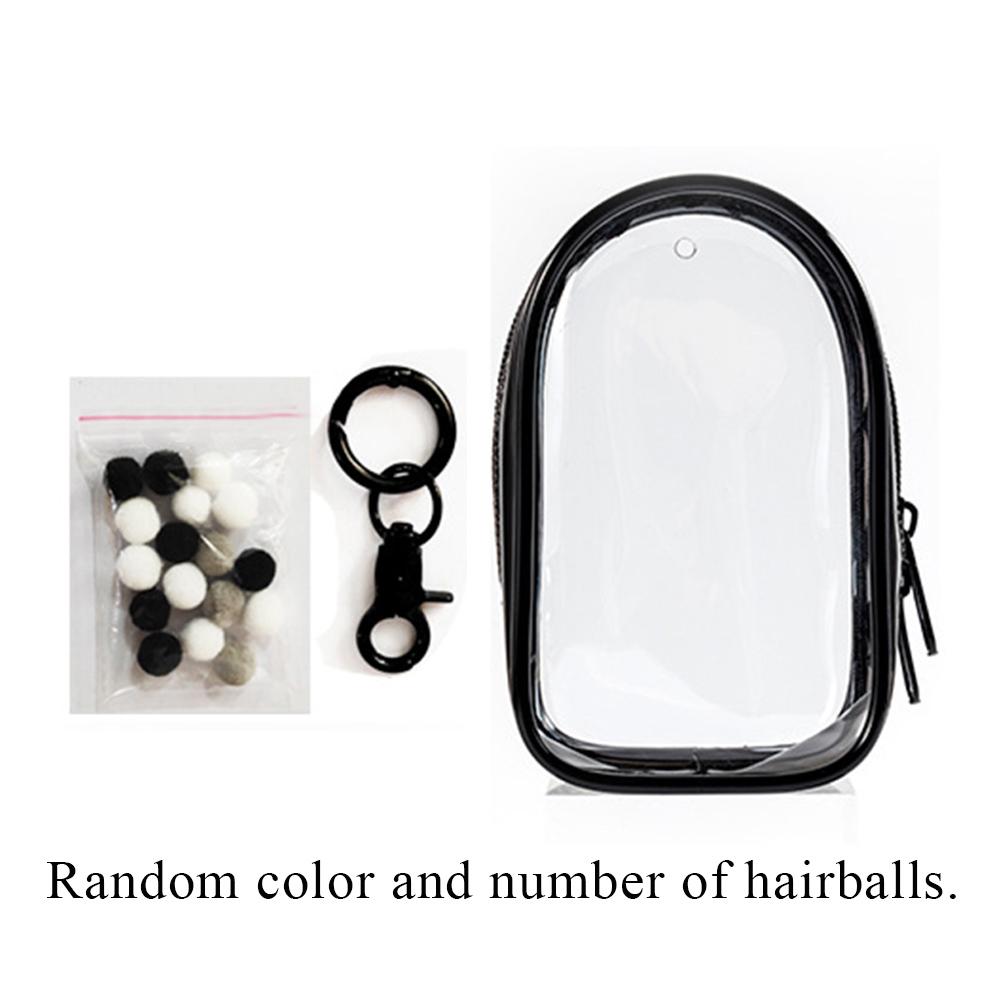 Jewelry Organizer Transparent Storage Box Pouch Mystery Box Plastic Box Cute Doll Bag Organization with Keychain Dustproof Case