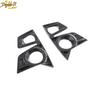 2Pcs Carbon Fiber Look Front Fog Light Trim Decor For Isuzu D-Max Dmax -