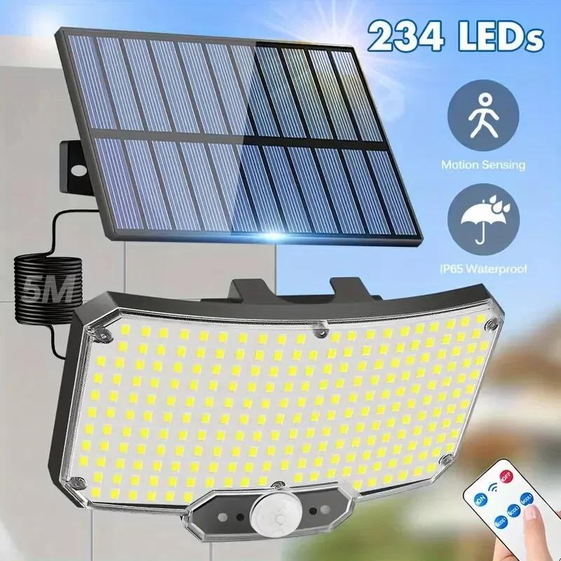 9900000LM LED Solar Street Lights With Motion Sensor Security Flood Lamp Waterproof Split Wall Lamps For Outdoor Garden Yard