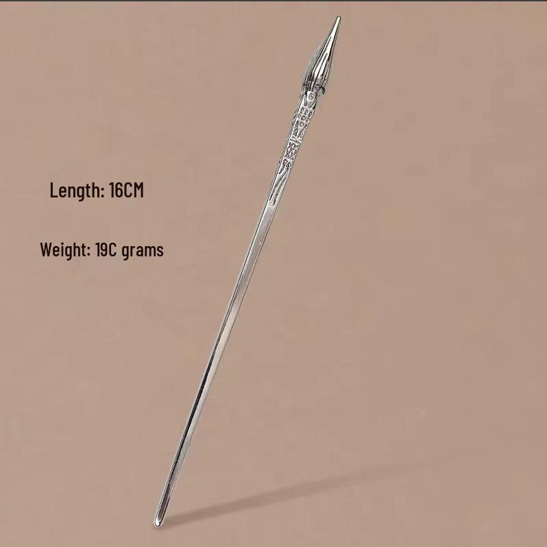 Épingle à cheveux vintage en forme de U avec pompon paon pour femmes - Épingle à chignon nacrée pour Cheongsam et Hanfu