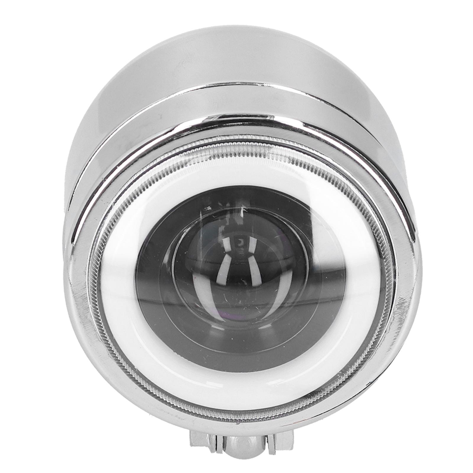 

Универсальный 4.25-дюймовый светодиодный налобный фонарь с круглыми ангельскими глазками, дальним и ближним светом, ретро-мотоциклетные ДХО с хромированной пластиной