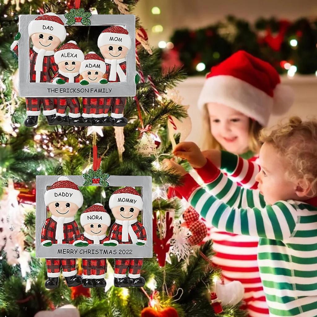 Wisiorek świąteczny DIY osobiste rodzinne ozdoby świąteczne dla domu Navidad wisząca ozdoba na choinkę