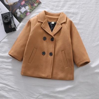 Jaqueta Bebê Recém-nascido Menino Menina Crianças Roupas Moda Manga Longa Botão Khaki Casaco Infantil Quente Outwear