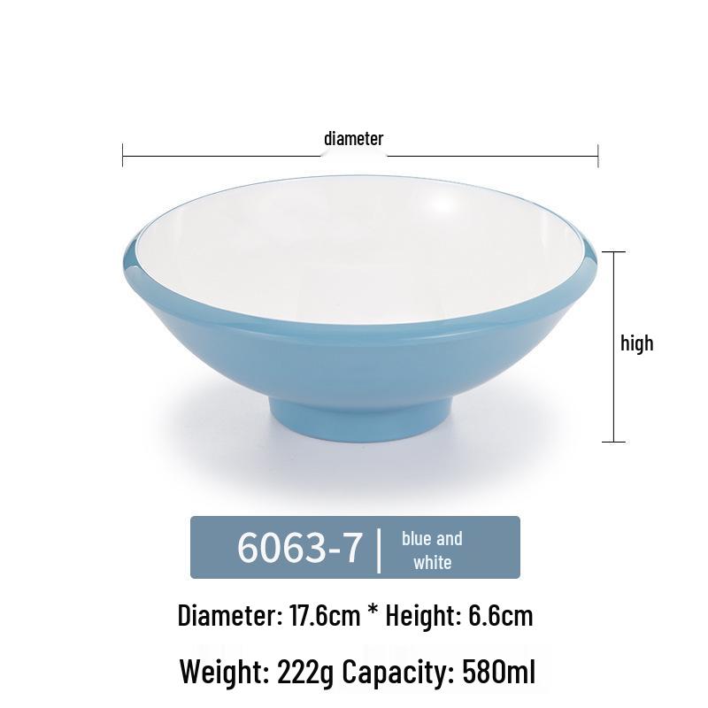 Melamine Noodle Bowl for Noodle Restaurants: Ideal for Luosifen, Malatang, Rice Noodles, and Chongqing Xiaomian
