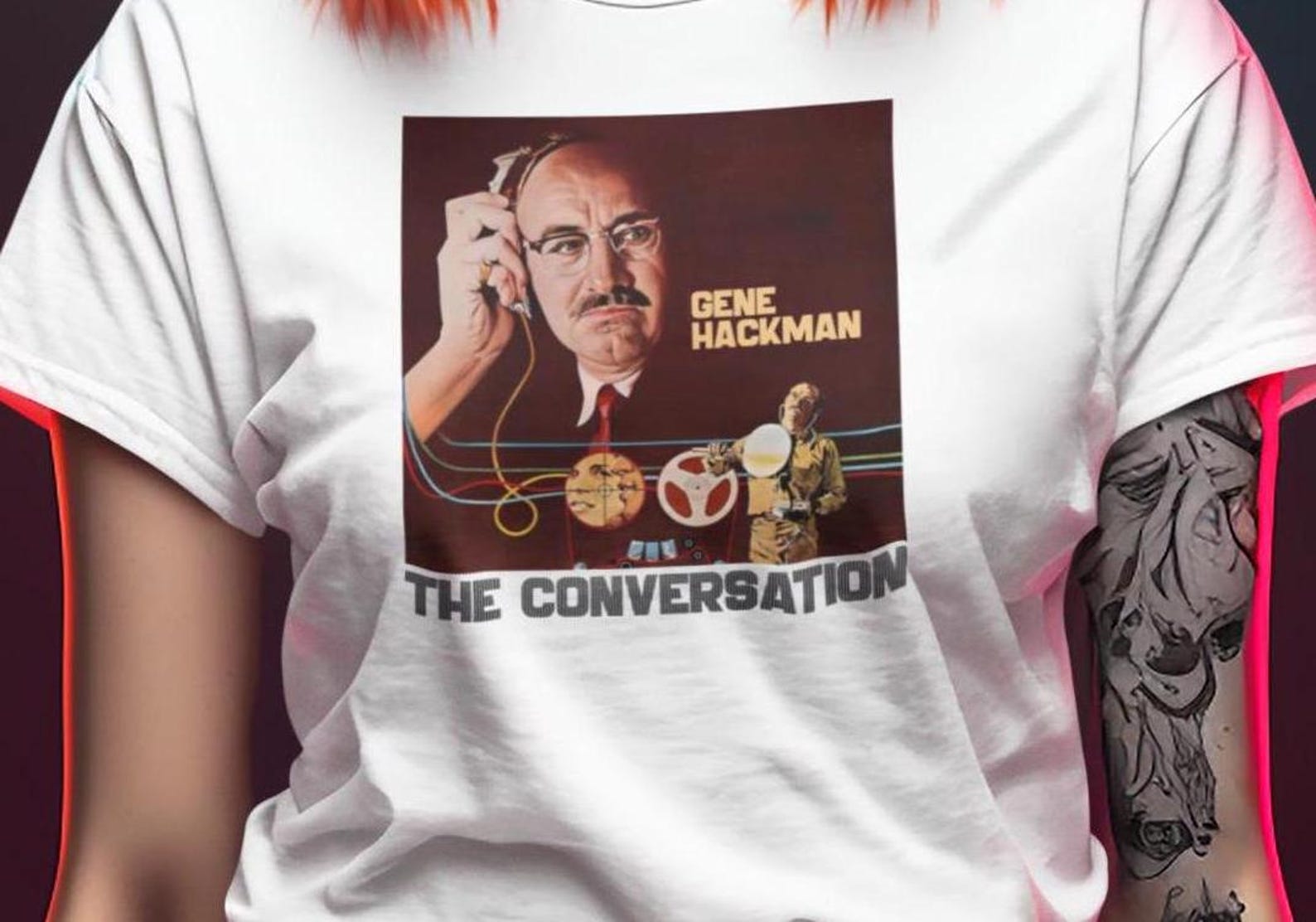 The Conversation T-Shirt: Gene Hackman 70s Thriller Tee M