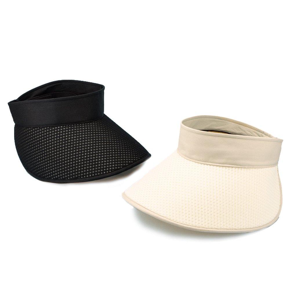 ORIHARA STYLE Foldable Lightweight UV Sun Visor Sun Visor Hat Wide Brim Model (Foldable UV) RA-OR-H010 (Off White)