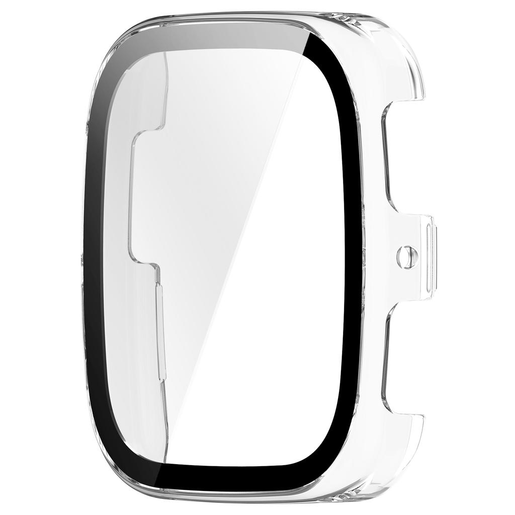 Fullt beskyttende glassdeksel for Huami Amazfit Active 2 firkantet smartklokke skjermbeskytter deksler deksel skall og herdet glassfilm