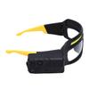 Headlamp Glasses Rechargeable IPX4 Water Proof Hand Waving Motion Sensor LED Glasses with 5 Lighting Modes Yellow