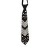 Rhinestone Pearls Tie Black Decoration Shirt Tie Hand-beaded Long Necktie  Women