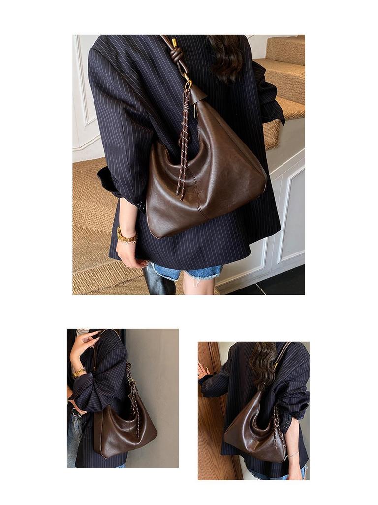 Women's Retro Crossbody Tote Bag (2025) – Large Capacity, Commuter, Single-Shoulder Design