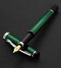 Xezo Incognito Fountain Fine Forest Green Layered Pure Platinum Handcrafted Guilloche Limited Edition Pen, Nib, Lacquer, Plated, & Stamped,