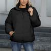 Plus Size Women's Warm Jacket Solid Color Loose Top