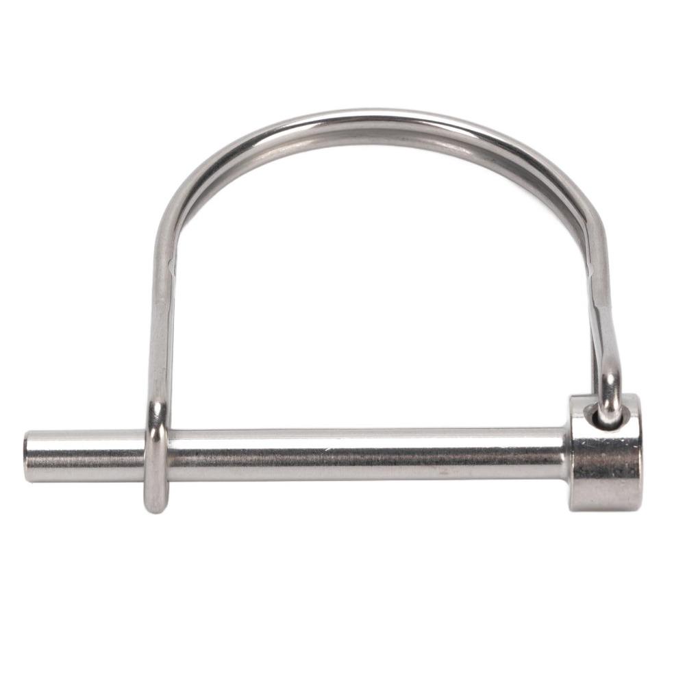2PCS Silver Safety Coupler Pin 304 Stainless Steel Trailer Coupler Pin Practical Shaft Locking Pin