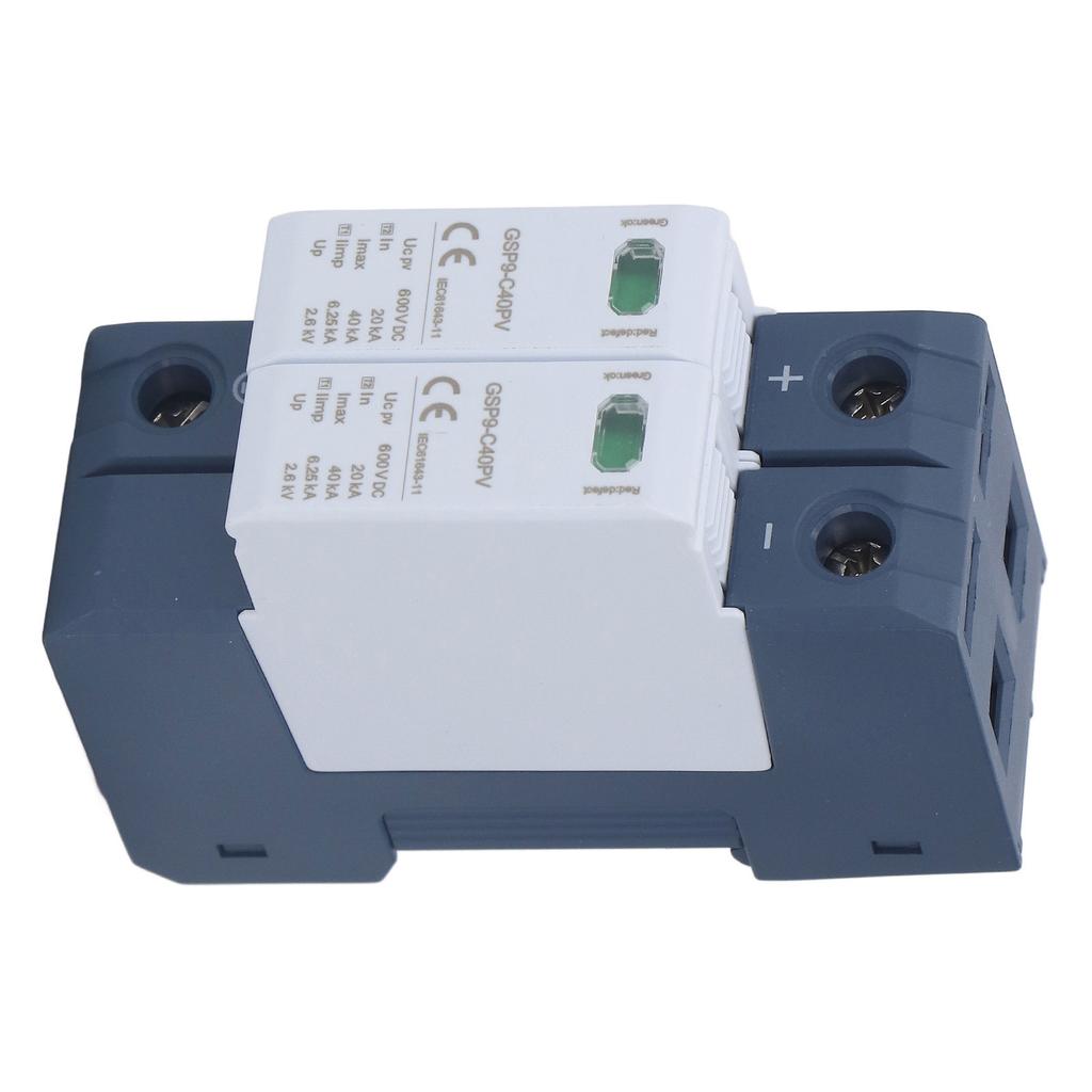 Surge Protective Device 2P 40KA DIN Rail Mounting Photovoltaic DC Surge Arrester Electrical Protecti