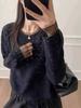 Korean Mesh Patchwork Sequin Two-Piece T-shirt: 2025 Winter Women's Sweet Temperament Trendy Top