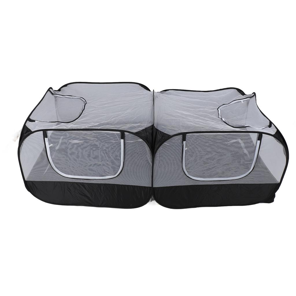 Foldable Pet Play Tent Portable Breathable Transparent Mesh Wall Pop Open Small Animal Playpen for Chicken Cat Dog