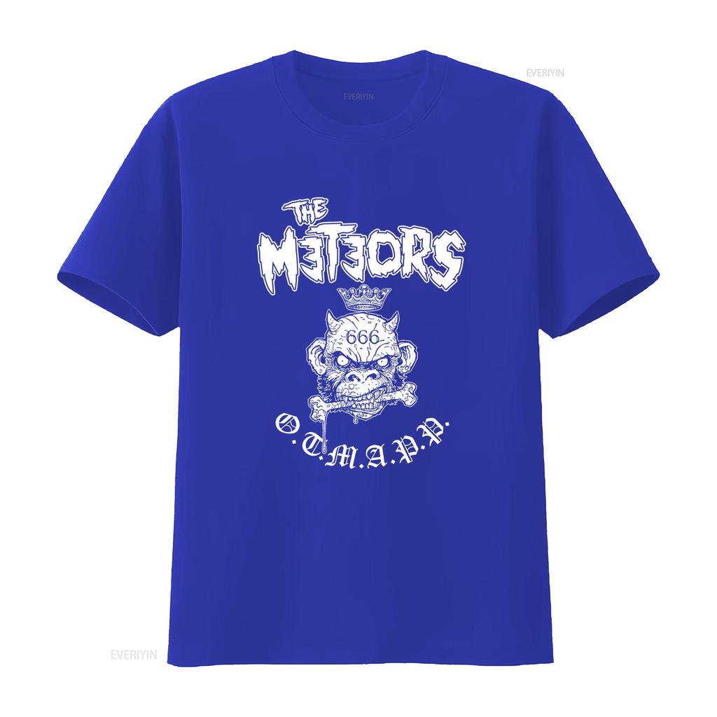 The Meteors Rock Band Artwork T Shirt Black  S 5Xl 2F188 vintage Washed graphic homme Casual Stylish designer clothes
