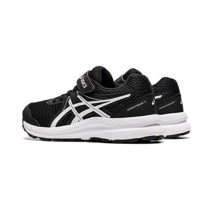 Asics Contend 7 PS Black White Kids Sneakers 1014A194-002