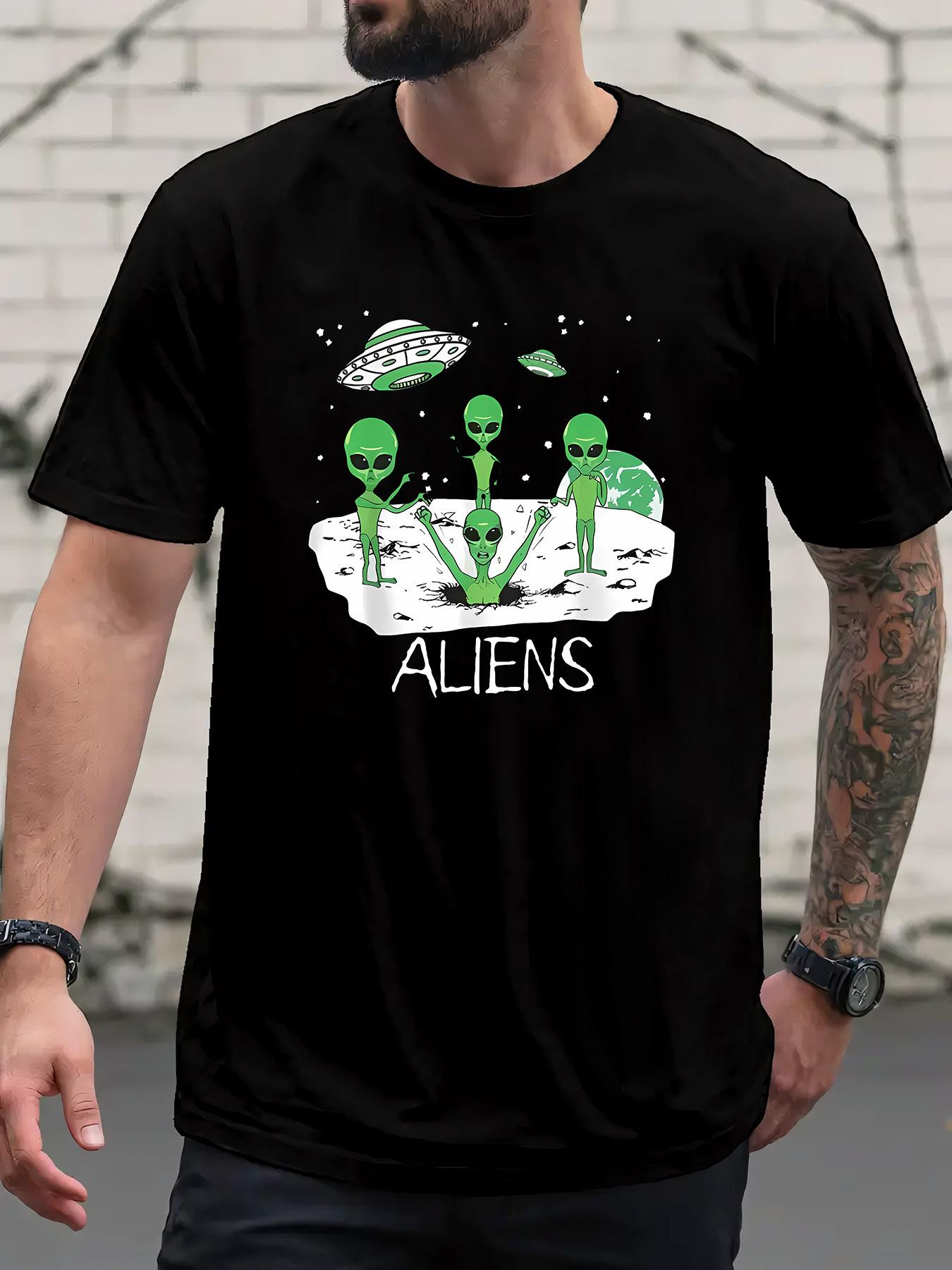 

Black Alien Moon Party Graphic T-shirt - Short Sleeve M