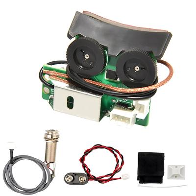 Akustikgitarren-Tonabnehmersystem Für Vt1 Saitensteg-Tonabnehmer Eq Diy Stimmgerät Piezo-Tonabnehmer Equalizer-System Mit Mikrofon Beatboard