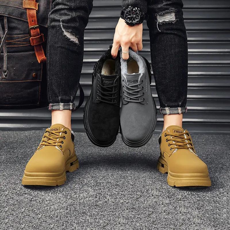 Низкие ботинки из утолщенного хлопка и бархата — фото 7