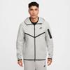 Jachetă cu glugă Nike Tech Full-Zip Windrunner (HV0949) gri închis heather/negru