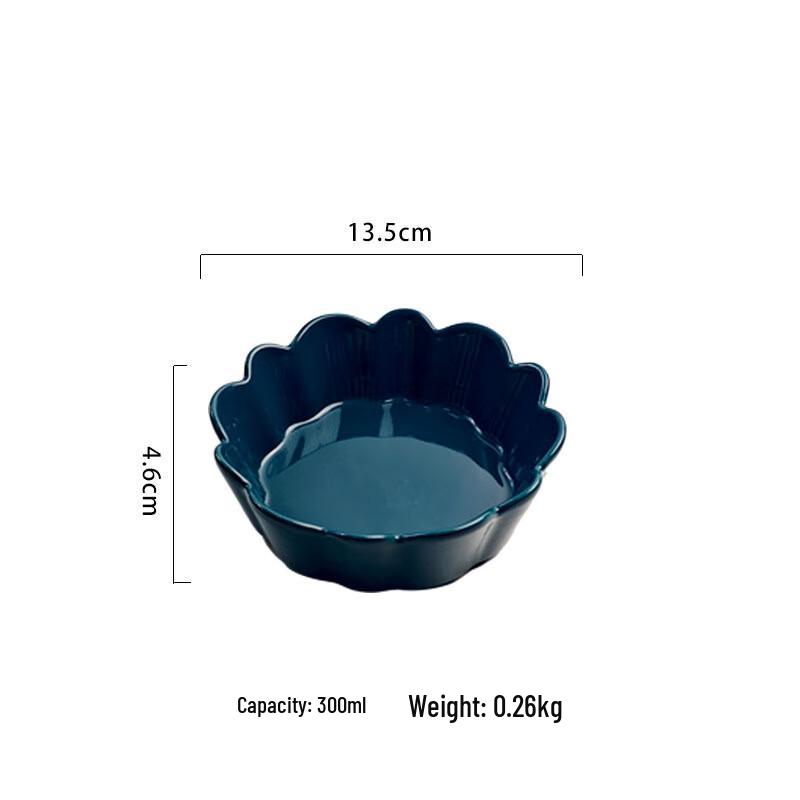 Qinkai Lace-Edge Ceramic Bowl Set