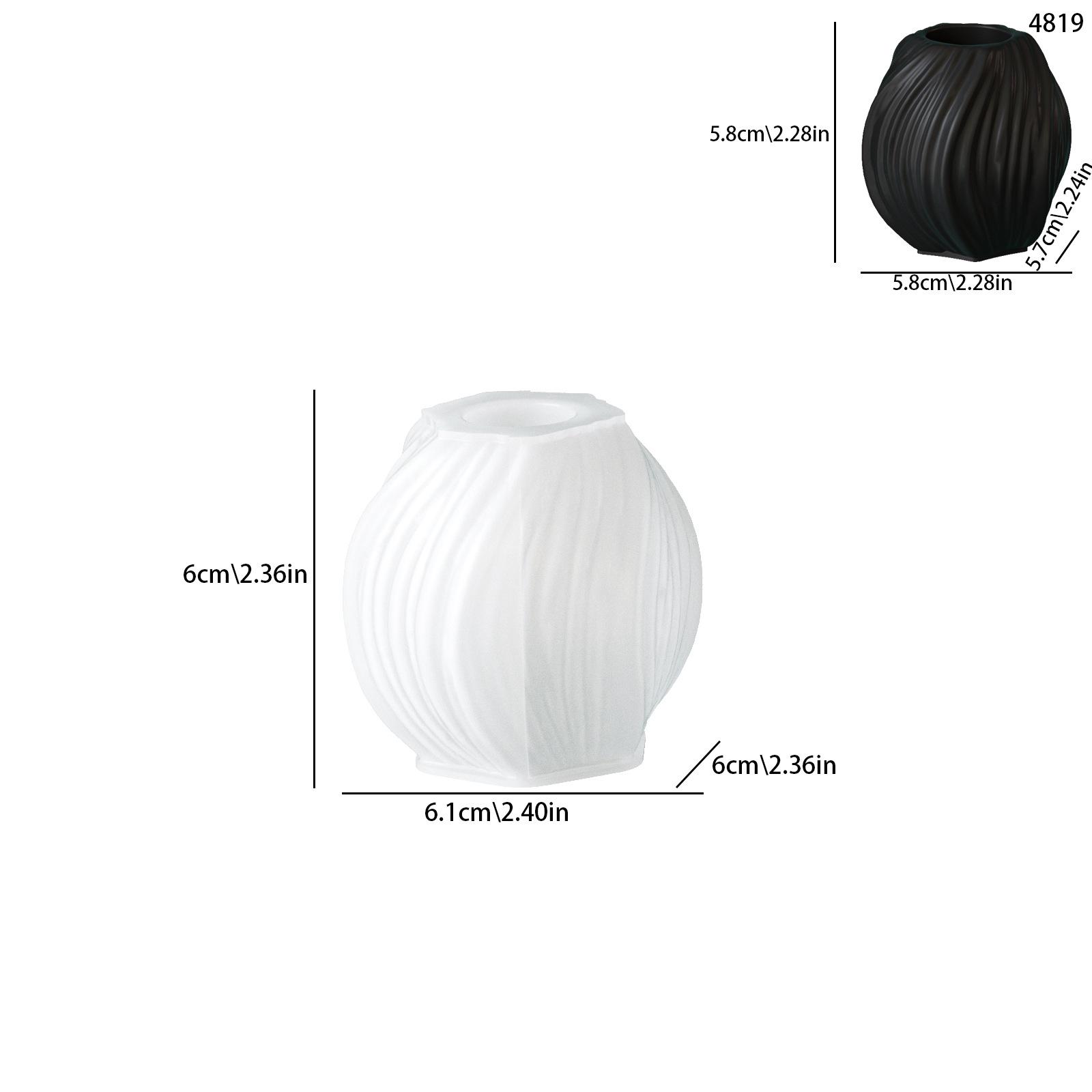 

Wave Threaded Vase Flower Device Silicone Mold Aromatherapy Plaster Flower Arrangement Decoration Epoxy Mold