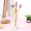 4 Pieces Silicone Straws Festival Party Milk Juice Coffee Tea Decor Straws Home Bar Kitchen Tableware Serveware