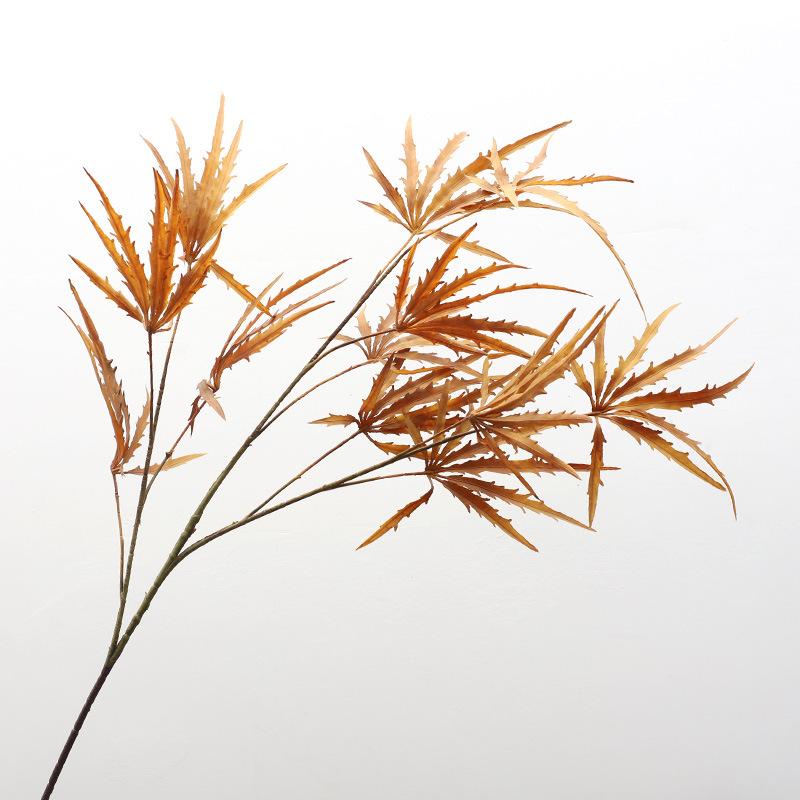 

Пластиковая имитация большой ветви кленового листа реквизит для фотосъемки искусственные цветы свадебный комплект украшения имитация цветов кофейный