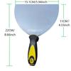 Stainless steel putty knife with rubber handle scraper, putty scraper, 6-inch stainless steel putty knife