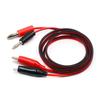 4mm Banana Plug To Alligator Clip Wire Power Test Lead Alligator Clip 2 Plug To 2 Clip Red and Black Wire 1 Meter