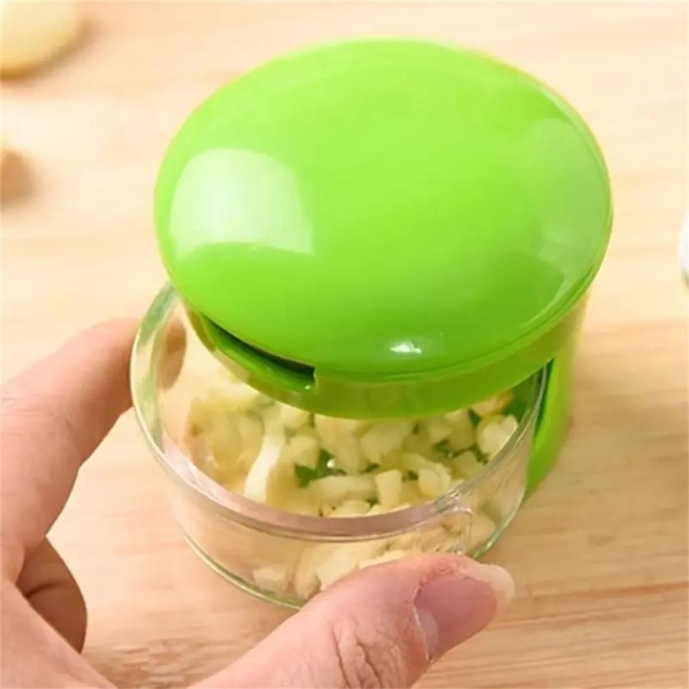 Multi-functional Stainless Steel Garlic Press Easy Manual Portable Vegetable Cutter Kitchen Gadget Tool For Home Cooking BBQ